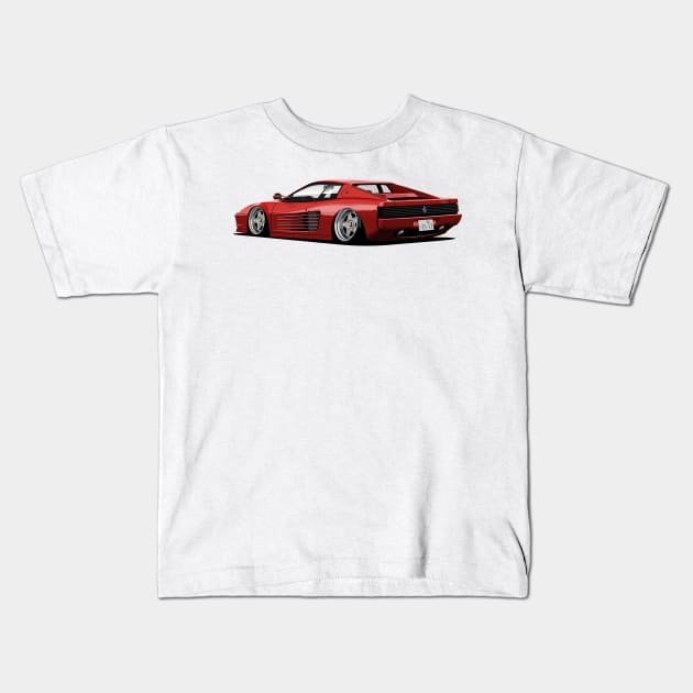 Stanced horse Kids T-Shirt by icemanmsc